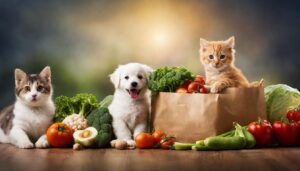 organic pet food in eco-friendly packaging