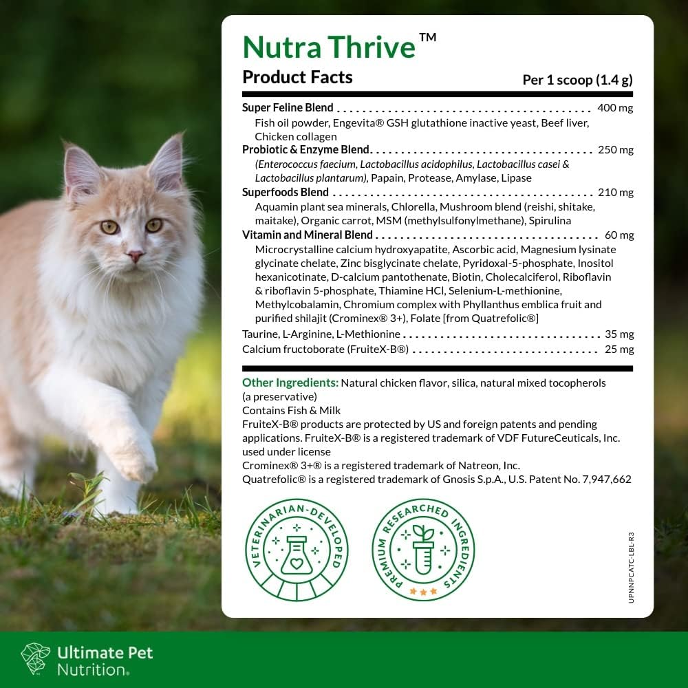 Nutra Thrive™ Cat 40 in 1 Nutritional Supplement