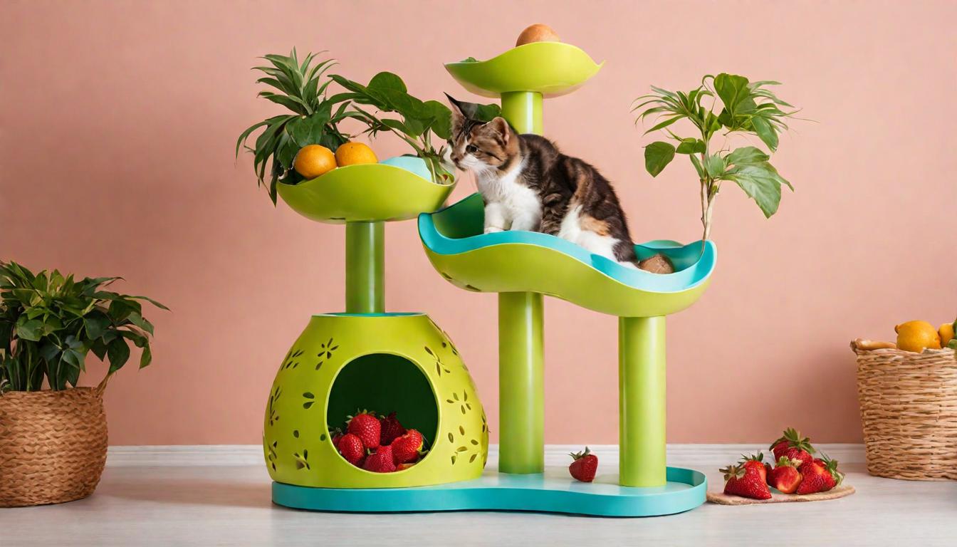 Fruit World Cat Tower for Indoor Cats